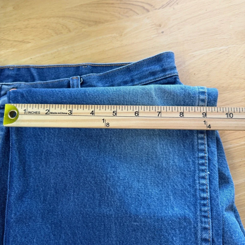 Wrangler COWBOY CUT Straight Leg 13MWZPW Mens 36x30 100% Cotton Denim Blue Jeans